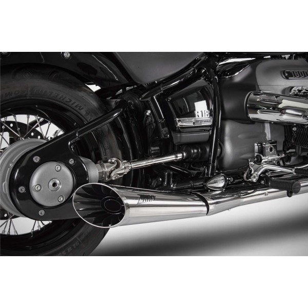 ZARD HOMOLOGATED STAINLESS STEEL SLIP-ON EXHAUST FOR BMW R18 2020-2023 PART # ZBW002S10SSO