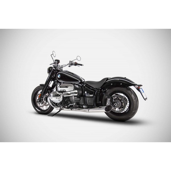 ZARD HOMOLOGATED STAINLESS STEEL SLIP-ON EXHAUST FOR BMW R18 2020-2023 PART # ZBW002S10SSO