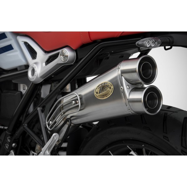 ZARD HOMOLOGATED STAINLESS STEEL SPECIAL EDITION SLIP-ON EXHAUST FOR BMW R NINE T URBAN G/S 2021-2023 PART # ZBW005S10SSO ZARD HOMOLOGATED STAINLESS STEEL SPECIAL EDITION SLIP-ON EXHAUST FOR BMW R NINE T URBAN G/S 2021-2023 PART # ZBW005S10SSO