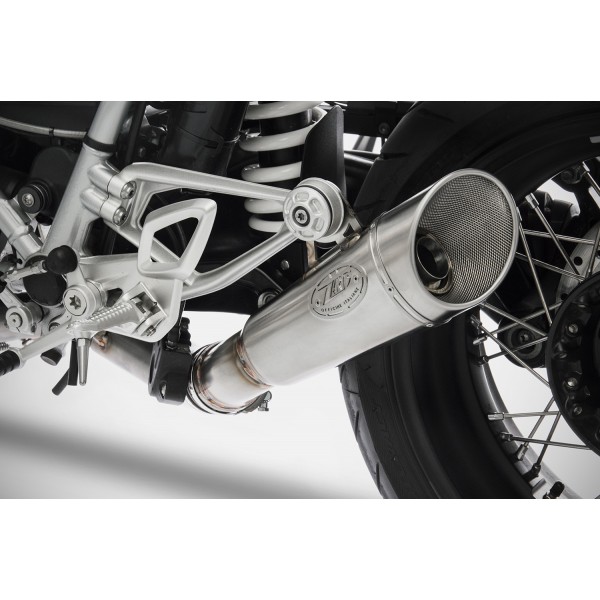 ZARD RACING STAINLESS STEEL GP SLIP-ON EXHAUST FOR BMW R NINE T RACER ABS 2017-2020 PART # ZBW536S10SSR