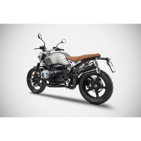 ZARD HOMOLOGATED STAINLESS STEEL THUNDERBOLT SLIP-ON EXHAUST FOR BMW R NINE T SCRAMBLER 2017-2020 PART # ZBW542S10SSO