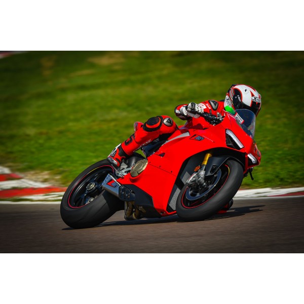 ZARD RACING TITANIUM COMPENSED SLIP-ON EXHAUST FOR DUCATI PANIGALE V4-V4S 2018-2019 PART # ZDU004T10TSR