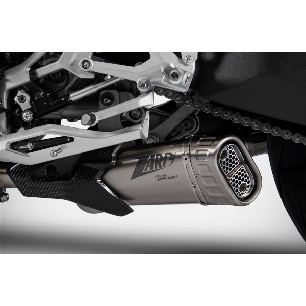 ZARD RACING STAINLESS STEEL SLIP-ON EXHAUST FOR DUCATI STREETFIGHTER V4 / V4S 2020-2022 PART # ZDU005S10TSR
