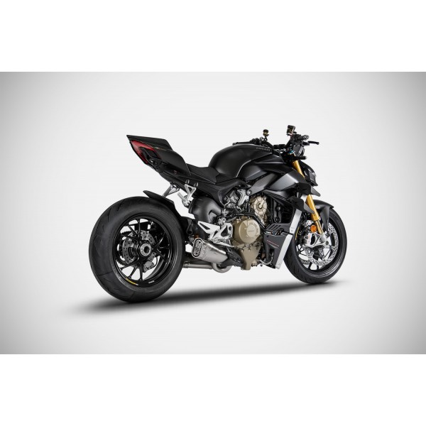 ZARD RACING TITANIUM SLIP-ON EXHAUST FOR DUCATI STREETFIGHTER V4 / V4S 2020-2022 PART # ZDU005S10TTR