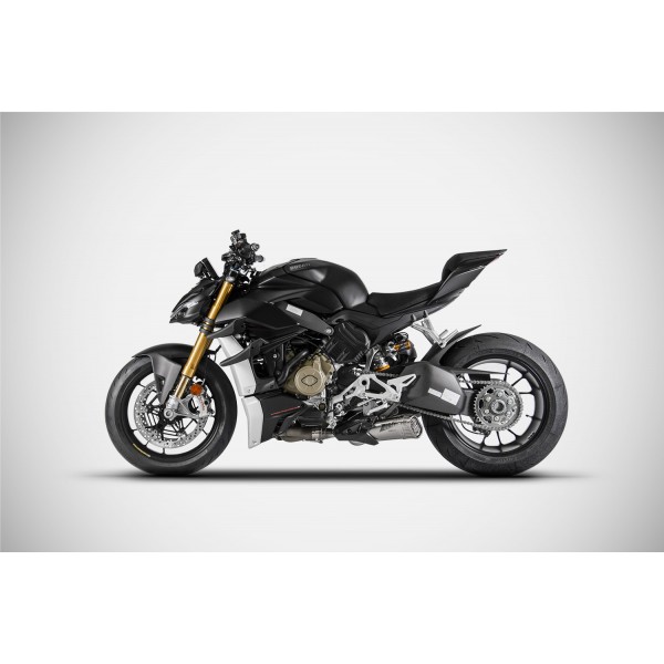 ZARD RACING TITANIUM SLIP-ON EXHAUST FOR DUCATI STREETFIGHTER V4 / V4S 2020-2022 PART # ZDU005S10TTR