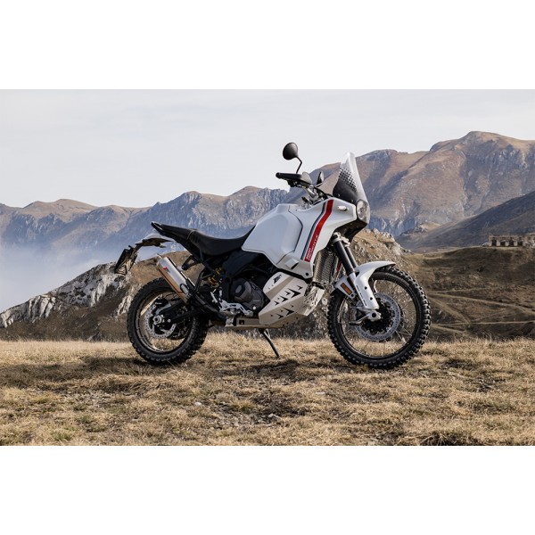 ZARD HOMOLOGATED STAINLESS STEEL SABBIA SLIP-ON EXHAUST FOR DUCATI DESERTX 2021-2023 PART # ZDU132S10SSO