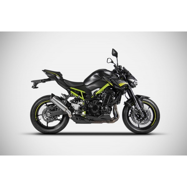 ZARD HOMOLOGATED SLIP-ON EXHAUST FOR KAWASAKI Z900 2020-2024 PART # ZKW002T10TCO