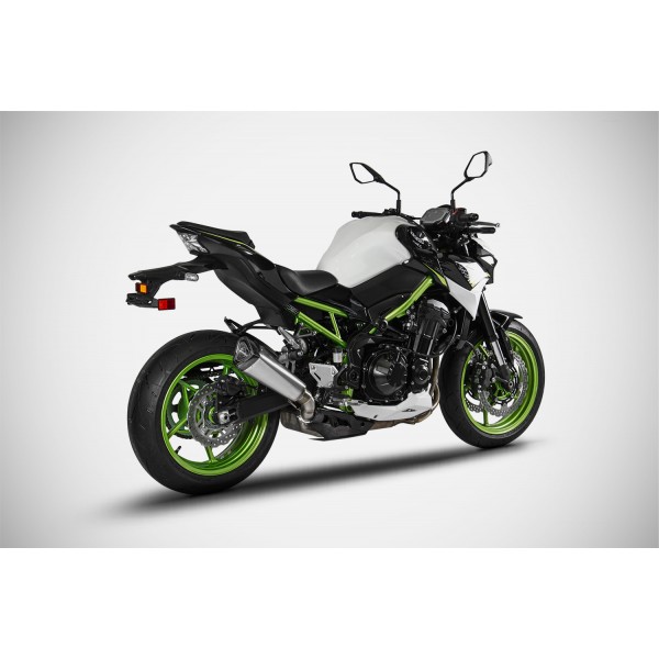 ZARD HOMOLOGATED SLIP-ON EXHAUST FOR KAWASAKI Z900 2020-2024 PART # ZKW002T10TCO