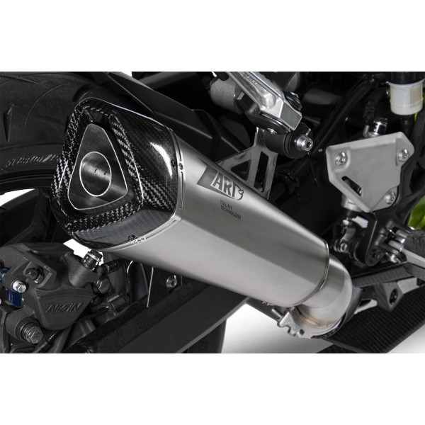 ZARD RACING SLIP-ON EXHAUST FOR KAWASAKI Z900 2020-2024 PART # ZKW002T10TCR
