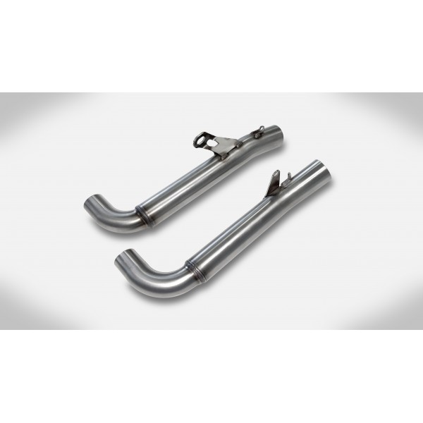 ZARD RACING STAINLESS STEEL REAR EXHAUST CONVERSION KIT FOR OEM CATALYZER FOR TRIUMPH BONNEVILLE T120 2016-2020 PART # ZTP064S20R