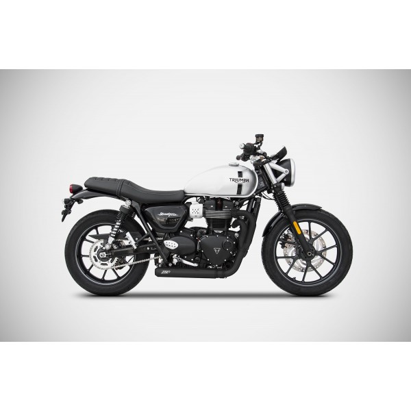 ZARD RACING STAINLESS-STEEL CROSS FULL KIT EXHAUST FOR TRIUMPH SPEED TWIN 900 2021-2023 PART # ZTP087S00SSR