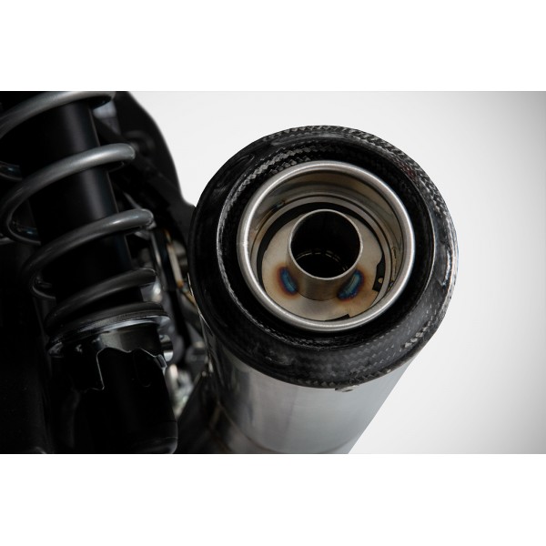 ZARD RACING STAINLESS-STEEL CONICAL SLIP-ON EXHAUST FOR TRIUMPH SPEED TWIN 1200 2021-2023 PART # ZTP090S10SSR