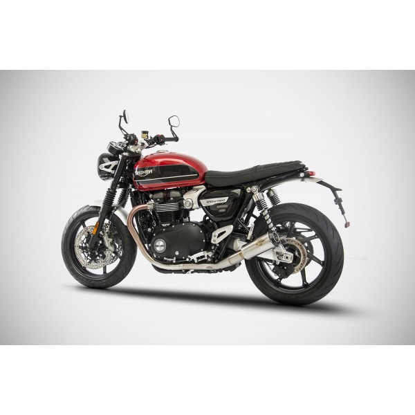 ZARD RACING STAINLESS-STEEL SP SLIP-ONS EXHAUST FOR TRIUMPH SPEED TWIN 1200 2019-2020 PART # ZTP093S10SSR ZARD RACING STAINLESS-STEEL SP SLIP-ONS EXHAUST FOR TRIUMPH SPEED TWIN 1200 2019-2020 PART # ZTP093S10SSR