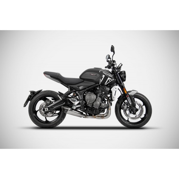 ZARD RACING TITANIUM FULL KIT EXHAUST FOR TRIUMPH TRIDENT 660 2021-2023 PART # ZTP096S00TCR