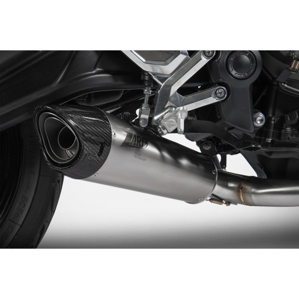 ZARD RACING TITANIUM FULL KIT EXHAUST FOR TRIUMPH TRIDENT 660 2021-2023 PART # ZTP096S00TCR