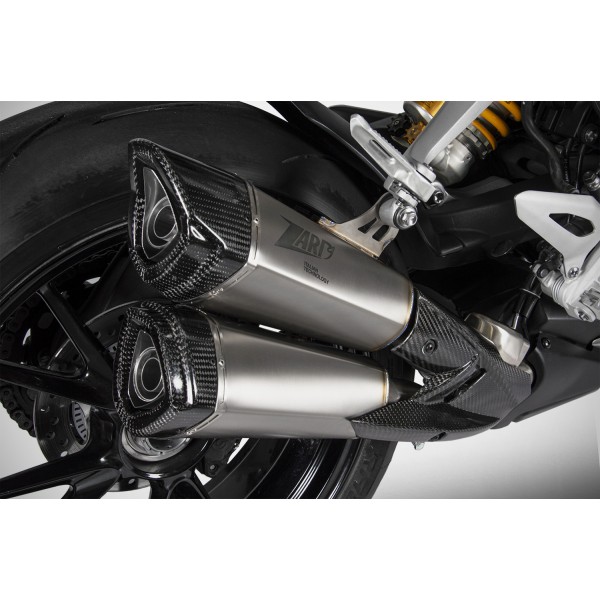 ZARD HOMOLOGATED STAINLESS-STEEL SLIP-ON EXHAUST FOR TRIUMPH SPEED TRIPLE 1200 RS/RR 2021-2023 PART # ZTP097S10TCO