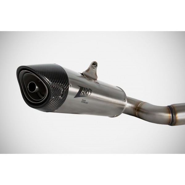 ZARD RACING STAINLESS STEEL FULL KIT EXHAUST FOR TRIUMPH TIGER SPORT 660 2021-2023 PART # ZTP101S00SCR