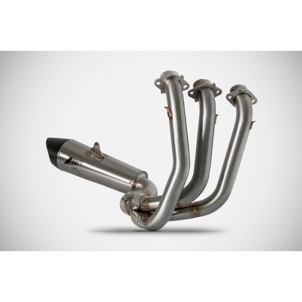 ZARD RACING STAINLESS STEEL FULL KIT EXHAUST FOR TRIUMPH TIGER SPORT 660 2021-2023 PART # ZTP101S00SCR