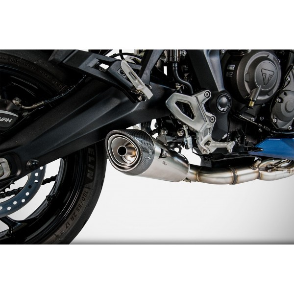 ZARD RACING STAINLESS STEEL FULL KIT EXHAUST FOR TRIUMPH TIGER SPORT 660 2021-2023 PART # ZTP101S00SCR