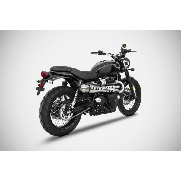 ZARD CONICAL HIGH MOUNTED FULL KIT FOR TRIUMPH SCRAMBLER 900 2021-2023 PART # ZTP085S00SSR