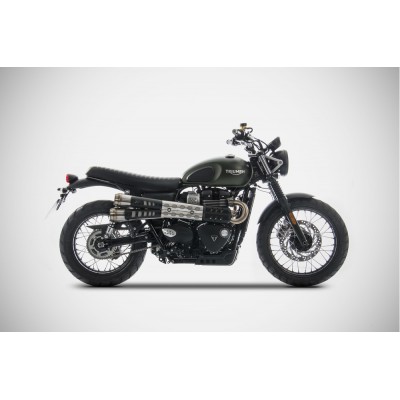 ZARD CONICAL SLIP-ONS FOR TRIUMPH SCRAMBLER 900 2021-2023 PART # ZTP019S10SSR