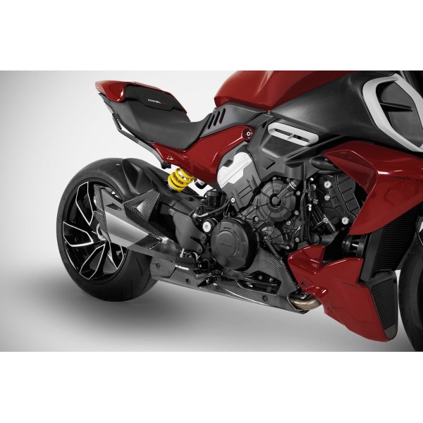 ZARD STAINLESS SLIP-ON EXHAUST  KIT FOR DUCATI DIAVEL V4 2023 PART # ZDU008S00SCO