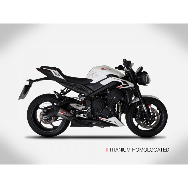 ZARD STAINLESS STEEL FULL KIT FOR TRIUMPH STREET TRIPLE 765 RS 2023-2024 PART # ZTP103S00SCR