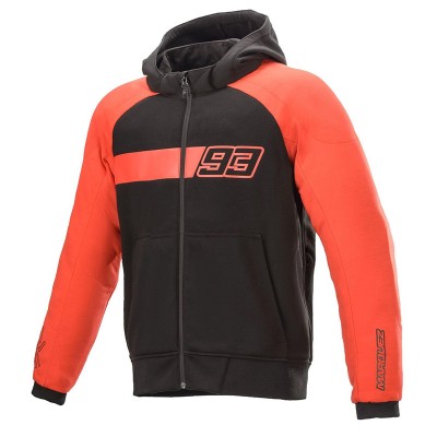 ALPINESTARS ARAGON HOODIE BLACK RED JACKET