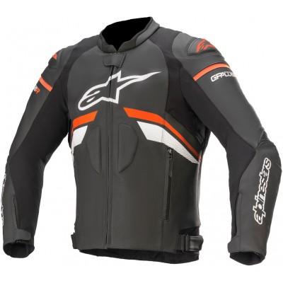 ALPINESTARS GP PLUS R V3 LEATHER BLACK RED WHITE JACKET