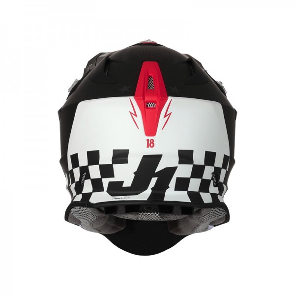 JUST-1 J18-F 2206 OLD SCHOOL BLACK HELMET