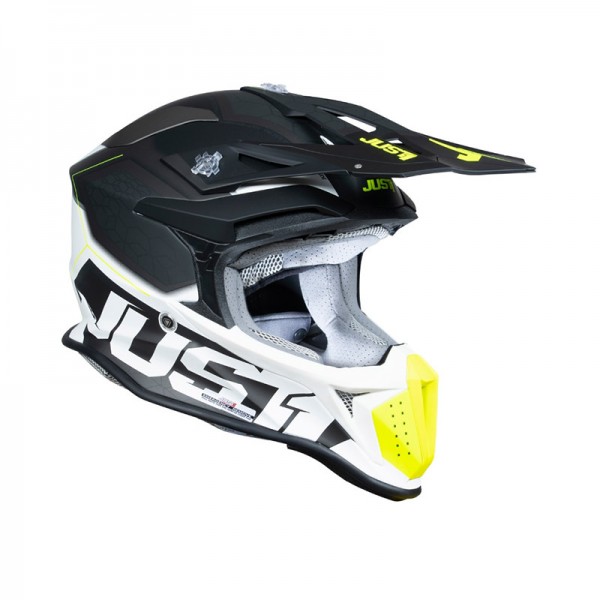 JUST-1 J18-F HEXA YELLOW BLACK HELMET
