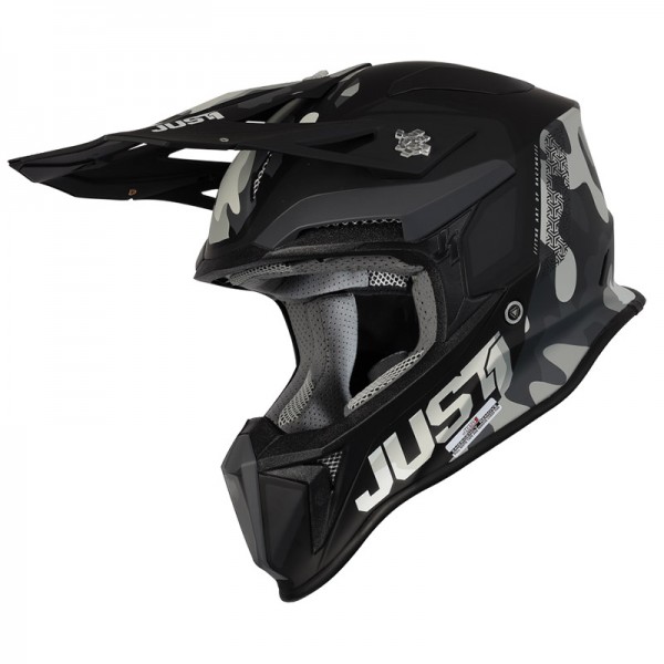 JUST-1 J18 MIPS PULSAR CAMO BLACK MATT HELMET