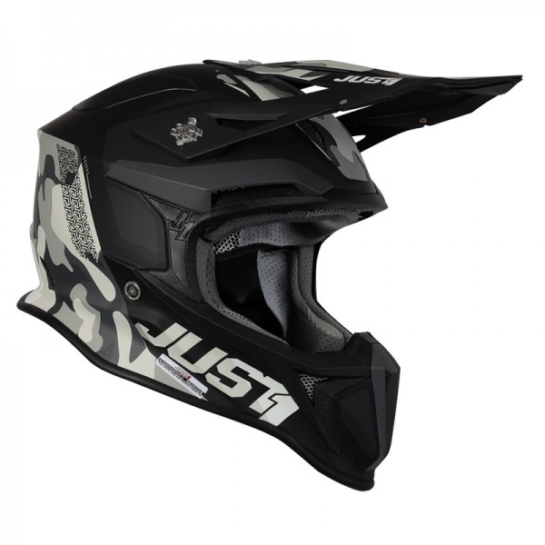 JUST-1 J18 MIPS PULSAR CAMO BLACK MATT HELMET