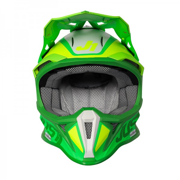 JUST-1 J18 MIPS PULSAR LIME GREEN MATT HELMET