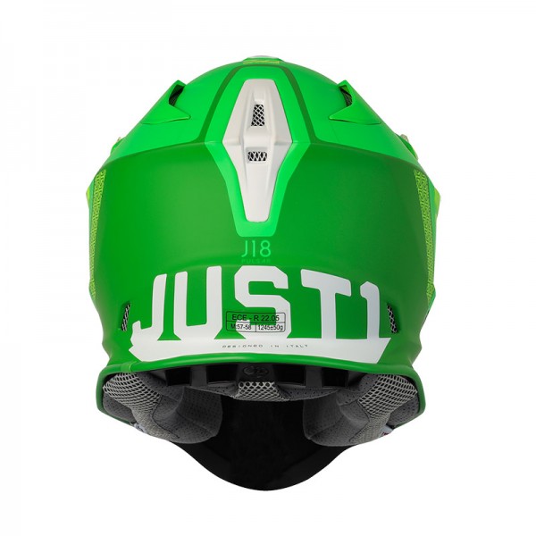 JUST-1 J18 MIPS PULSAR LIME GREEN MATT HELMET