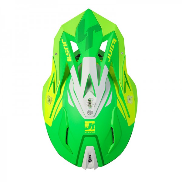 JUST-1 J18 MIPS PULSAR LIME GREEN MATT HELMET