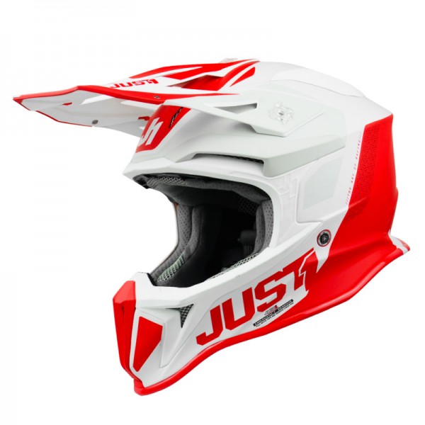 JUST-1 J18 MIPS PULSAR WHITE RED GREY HELMET