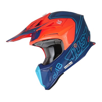 JUST-1 J18 MIPS VERTIGO BLUE ORANGE HELMET