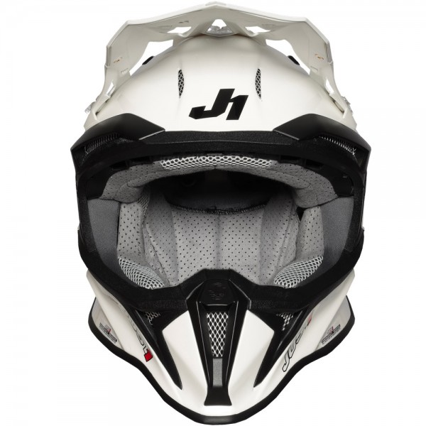 JUST-1 J18 SOLID WHITE HELMET