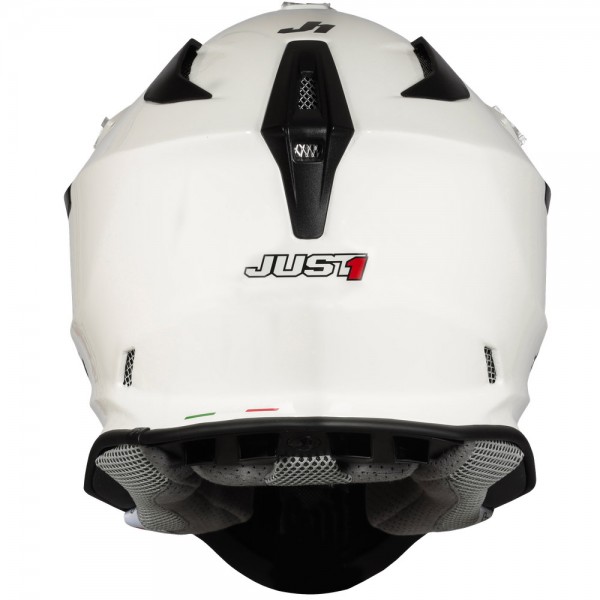 JUST-1 J18 SOLID WHITE HELMET