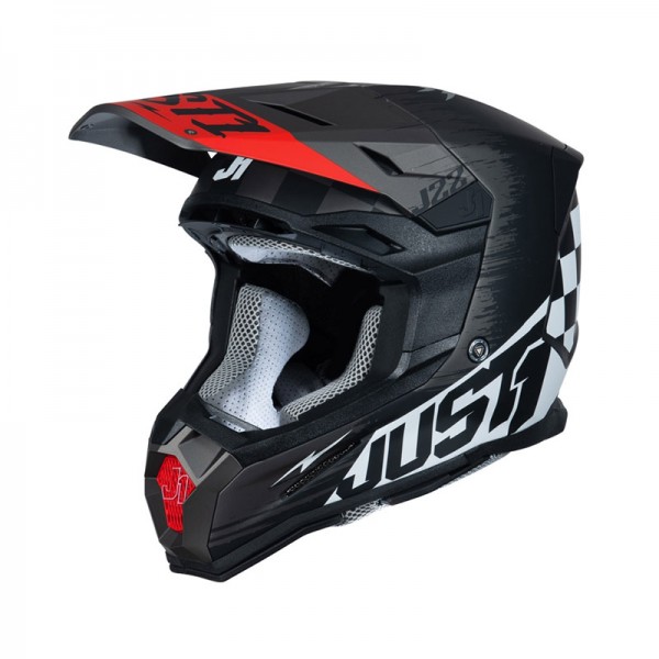 JUST-1 J22-F 2206 FLAGMAN BLACK HELMET