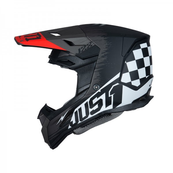 JUST-1 J22-F 2206 FLAGMAN BLACK HELMET