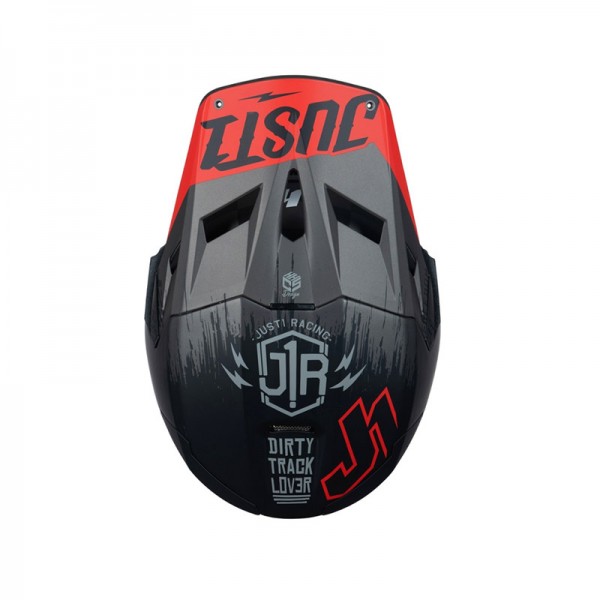 JUST-1 J22-F 2206 FLAGMAN BLACK HELMET