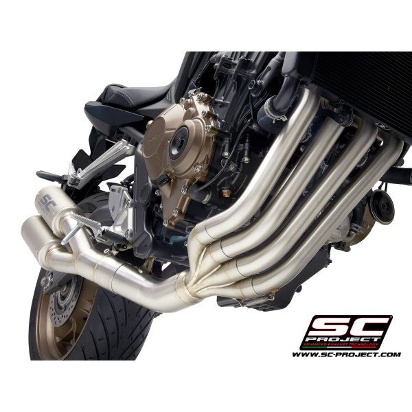 SC-Project Full Exhaust System 4-1-2 With Twin CR-T Muffler Titanium For Honda CBR650R 2019-2020 Part # H31B-CD38T
