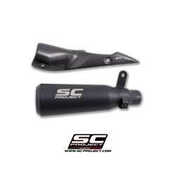 SC-Project 70s Conical Muffler Stainless Steel Matt Black Painted Exhaust For Suzuki GSX-S1000 Part # S11A-42A70SMB