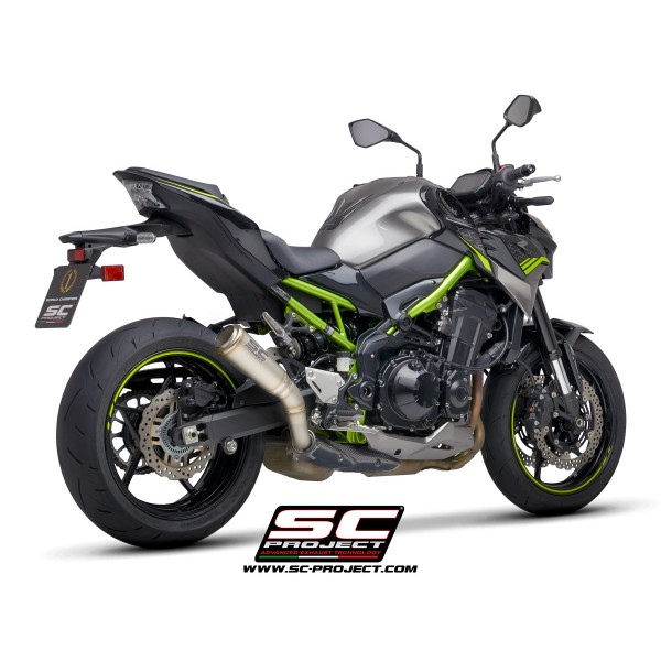 SC-PROJECT S1-GP MUFFLER TITANIUM SLIP-ON EXHAUST FOR KAWASAKI Z900 PART # K34A-T43T
