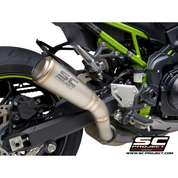 SC-PROJECT S1-GP MUFFLER TITANIUM SLIP-ON EXHAUST FOR KAWASAKI Z900 PART # K34A-T43T