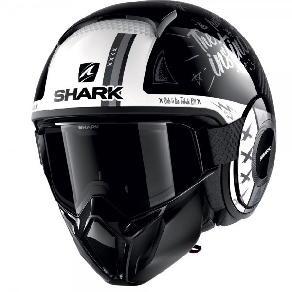 Shark Street-Drak Tribute RM Black Anthracite White Helmet
