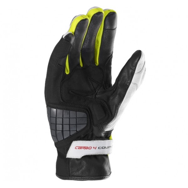 Spidi Carbo 4 Coupe' Black Fluo Yellow Gloves