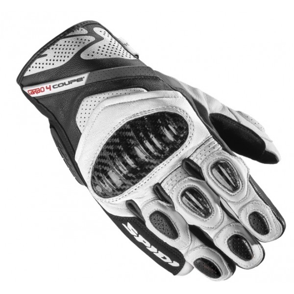 Spidi Carbo 4 Coupe' Black White Gloves